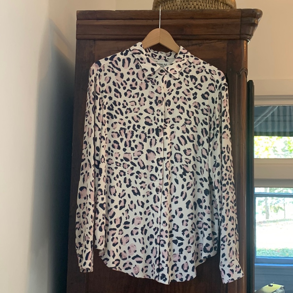 Womens beautiful leopard print blouse